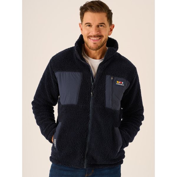 Dark Navy X-Series Zip Borg Jacket- Seadragon 