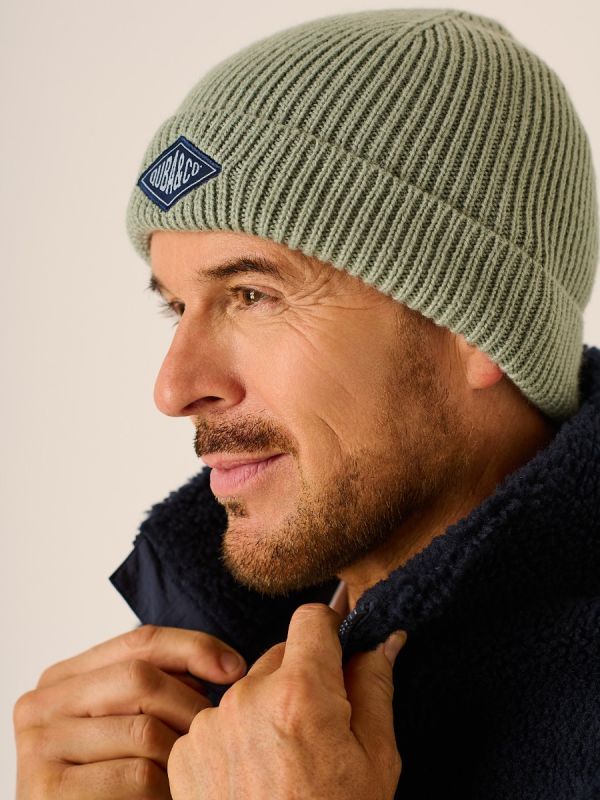 Sage Green Merino Rich Beanie - Alfred