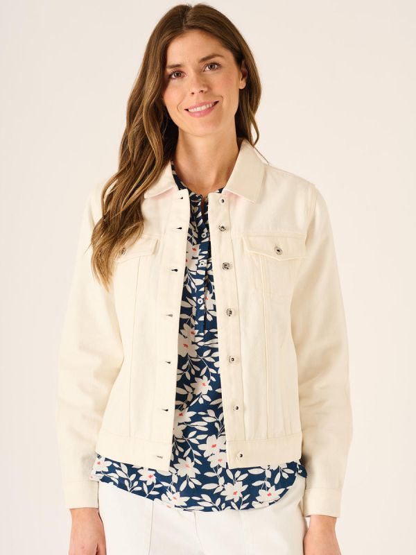 Aliya Western Jacket in Foam White