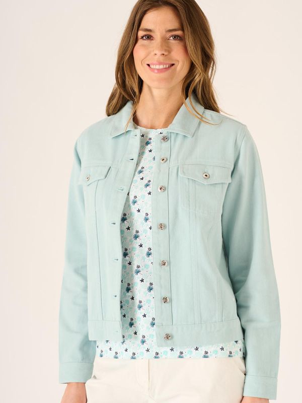 Aliya Western Jacket in Aqua