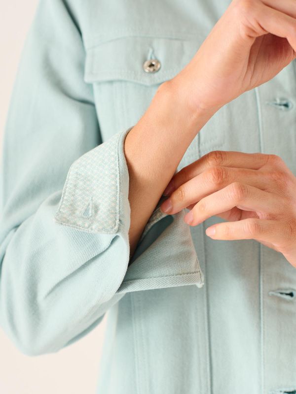 Aliya Western Jacket in Aqua