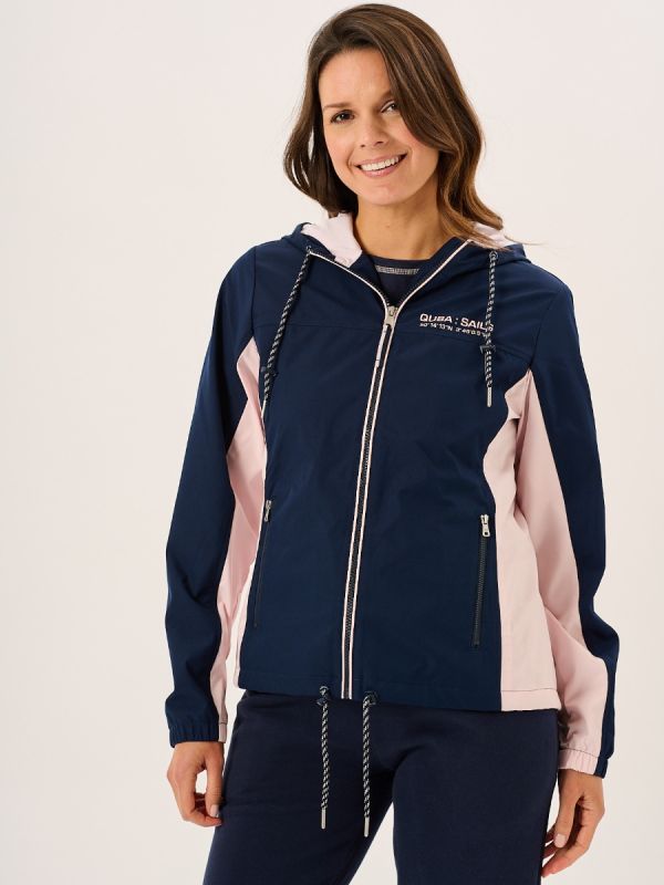 Araminta X-Series Showerproof Performance Jacket in Navy and Pink