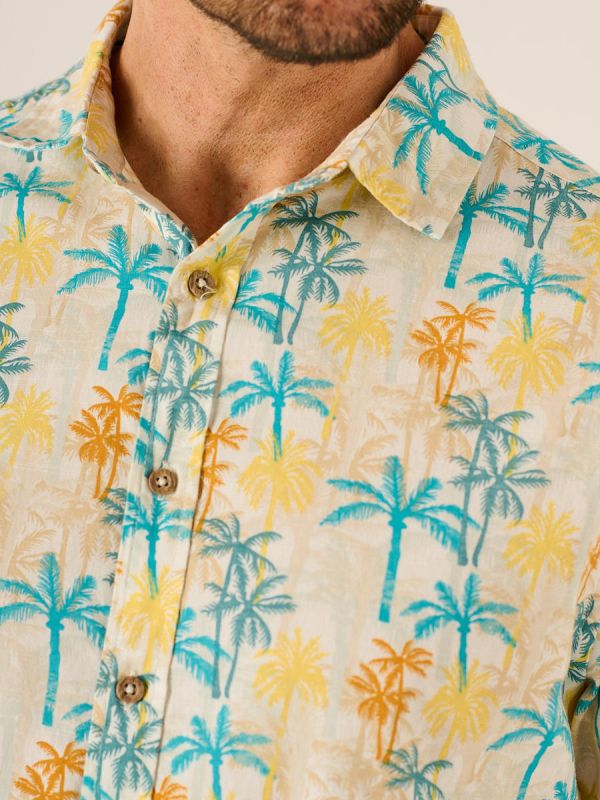 Benedict Lifestyle Palm Tree Multicoloured Print Shirt 