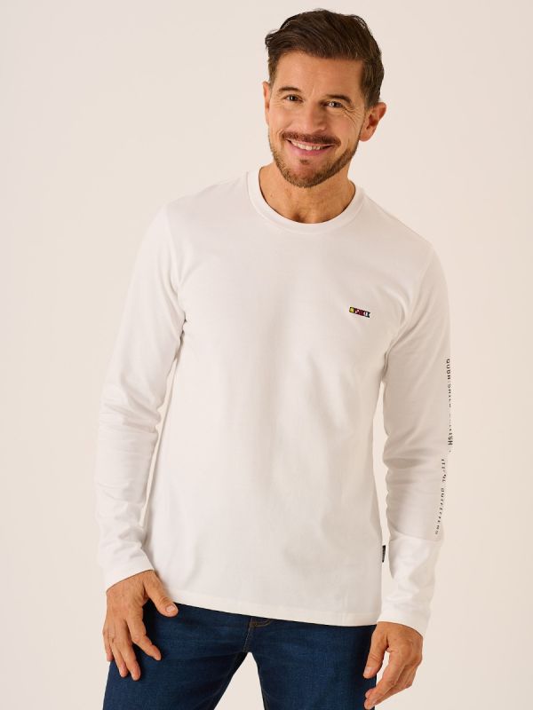 White Long Sleeved T-Shirt - Blenni