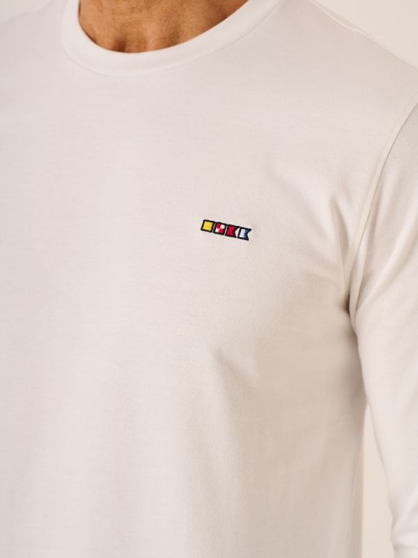 White Long Sleeved T-Shirt - Blenni