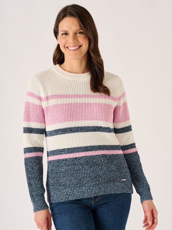 Multicoloured Space Dye Waffle Jumper - Bynes
