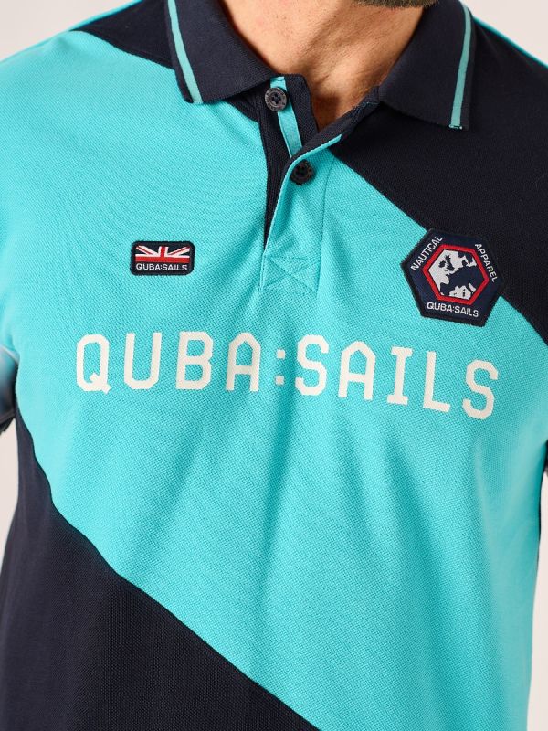 Blue and Dark Navy X-Series Polo Shirt - Capello