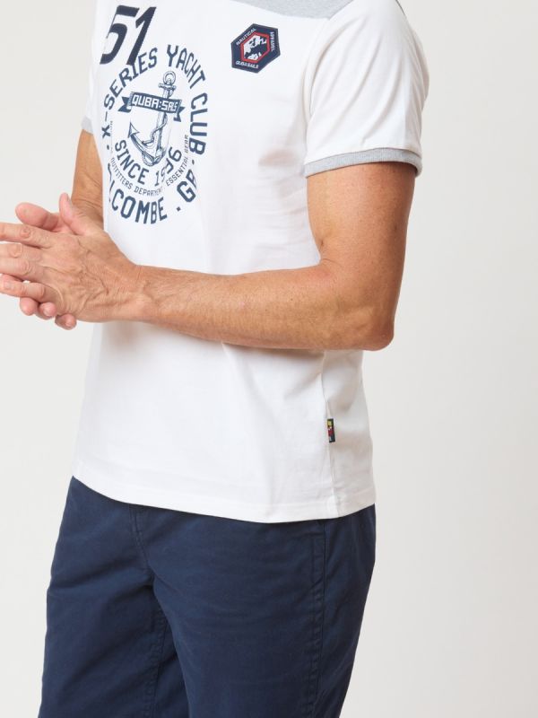 Delano X-Series Graphic T-Shirt In White 