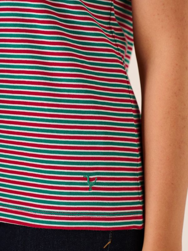 Demi Multicoloured Short Sleeve Striped T-Shirt
