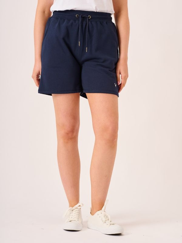 Navy Jersey Shorts - Evisa