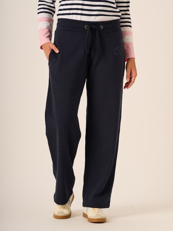 Navy Straight Leg Jog Pants - Frankie