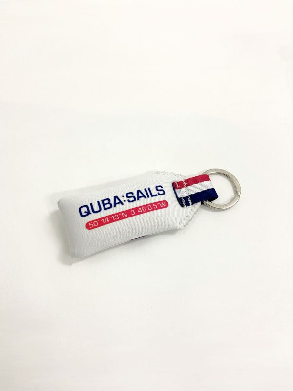 White Floating Keyring - Finney