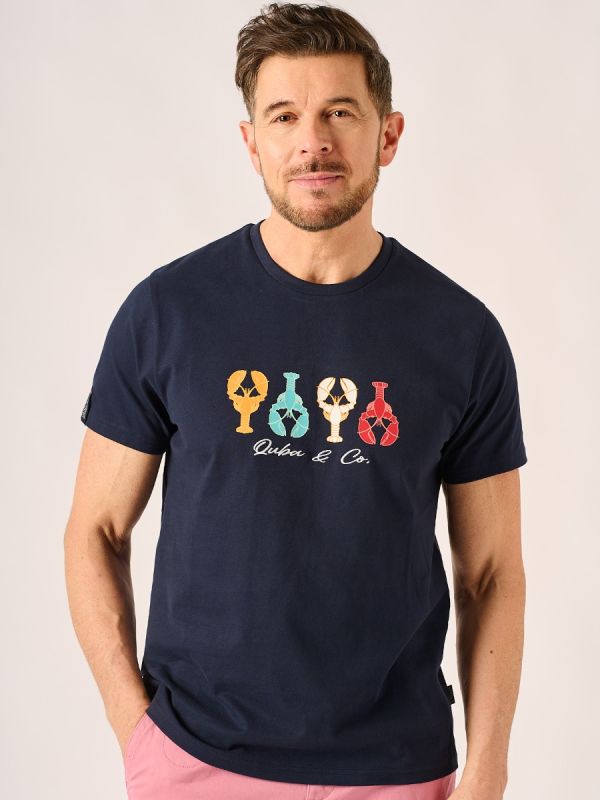 Dark Lobster Navy T-Shirt - Hali
