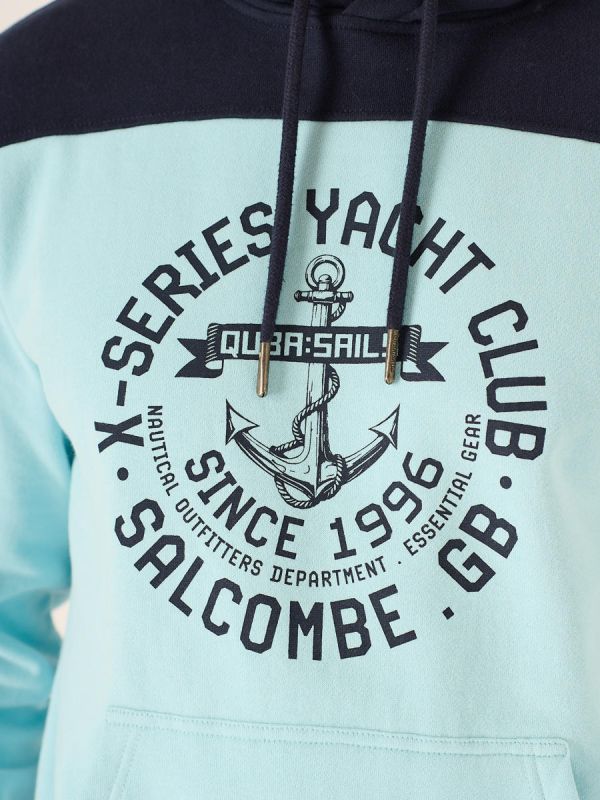 Hebe X-Series Graphic Overhead Hoodie in Sky Blue