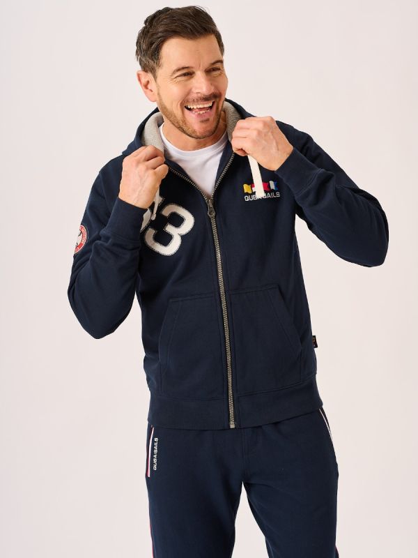 Dark Navy X-Series Zip Thru Sweatshirt - Herman