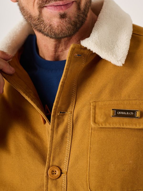 Ochre Borg Lined Lifestyle Canvas Jacket - Jaxon