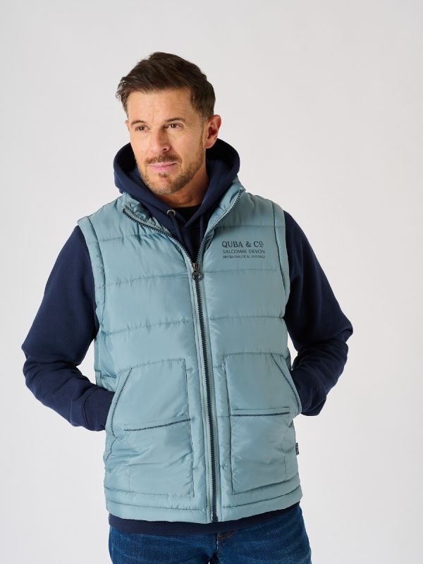Blue Patch Pocket Gilet - Jeswint