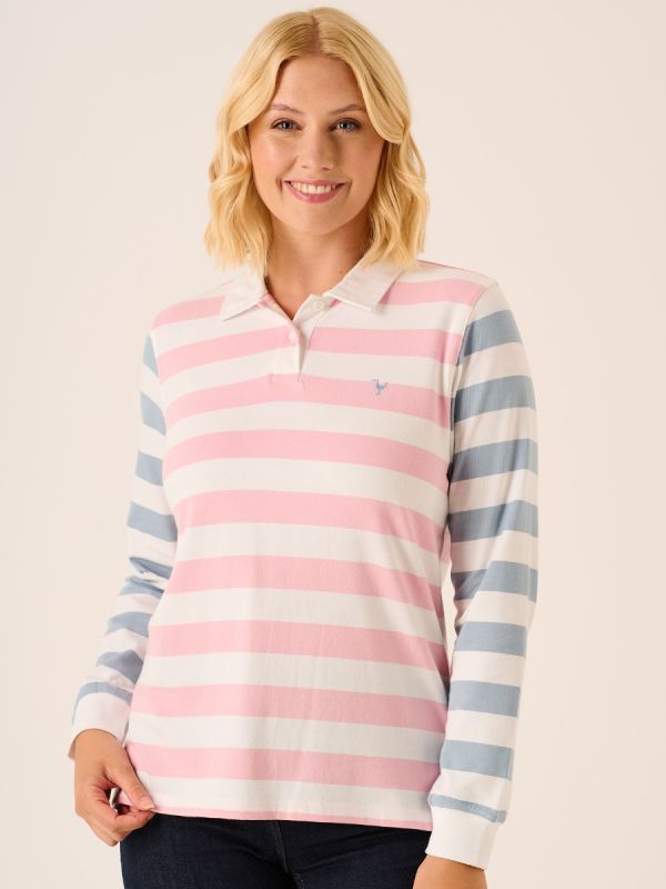 Striped Pink and Blue Rugby Shirt Kai