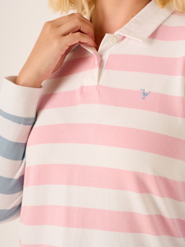 Striped Pink and Blue Rugby Shirt Kai