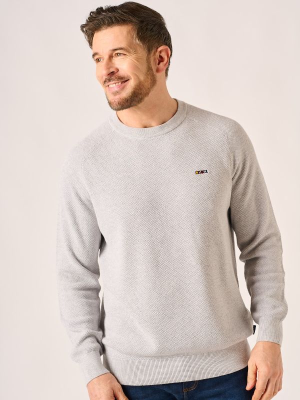 Grey Marl Crew Neck Jumper – Kennington