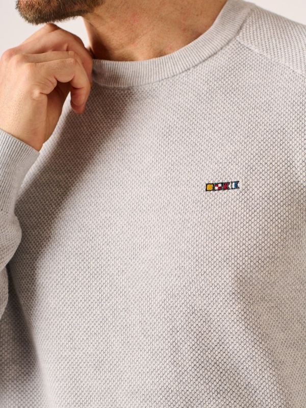 Grey Marl Crew Neck Jumper – Kennington