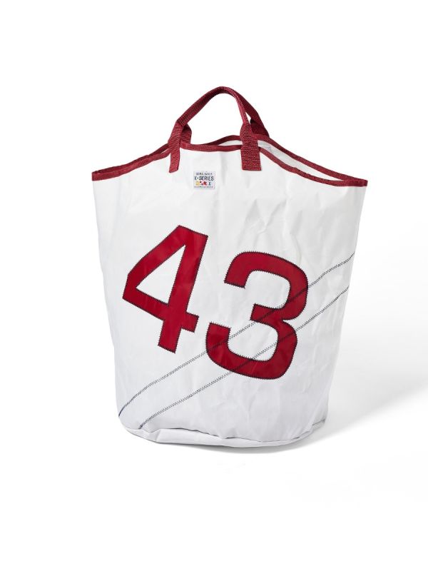 White And Red Laundry Bag - Maren