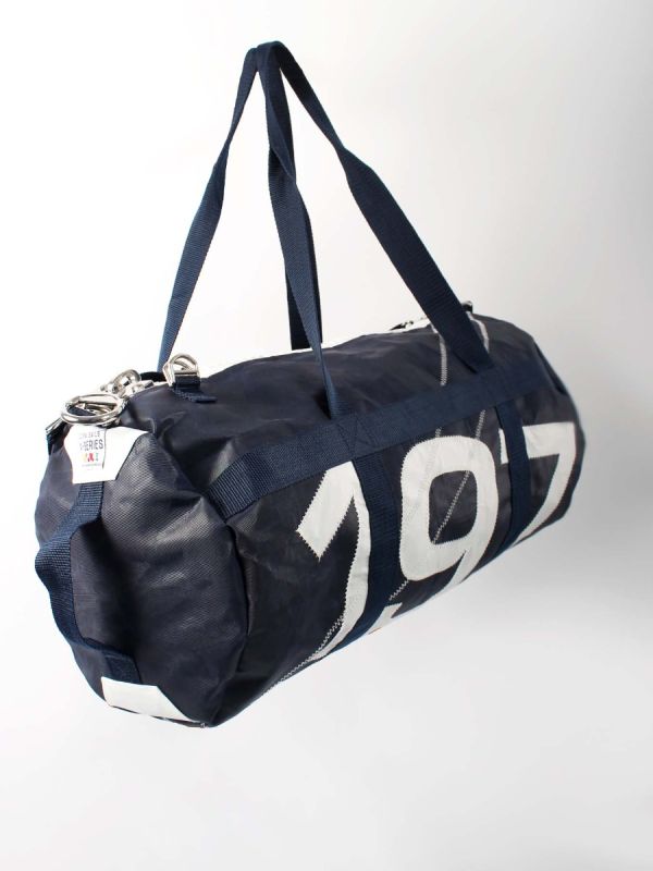 Navy Small Barrel Bag - Heron 