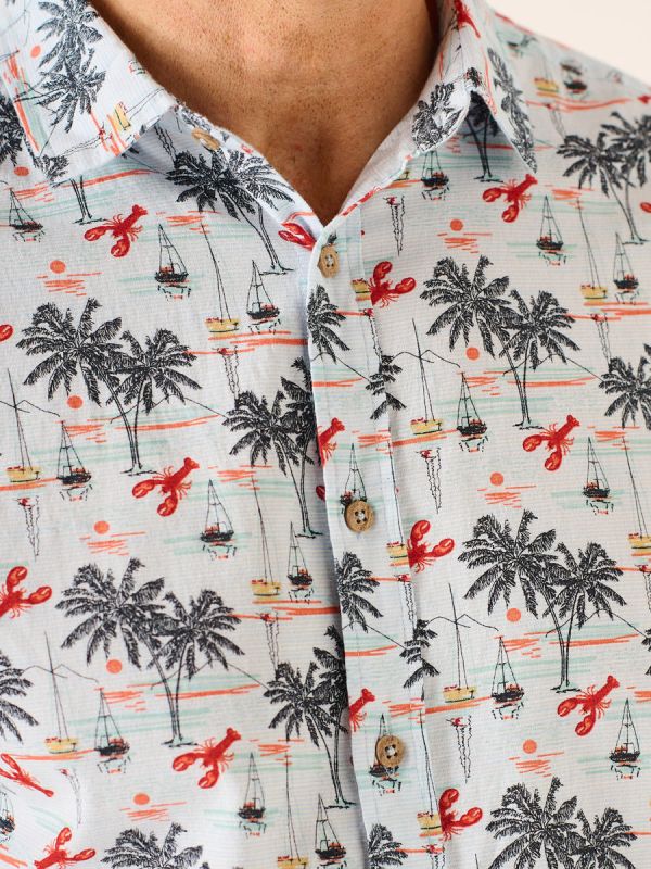 Leyton Lifestyle Lobster Print Multicoloured Shirt 
