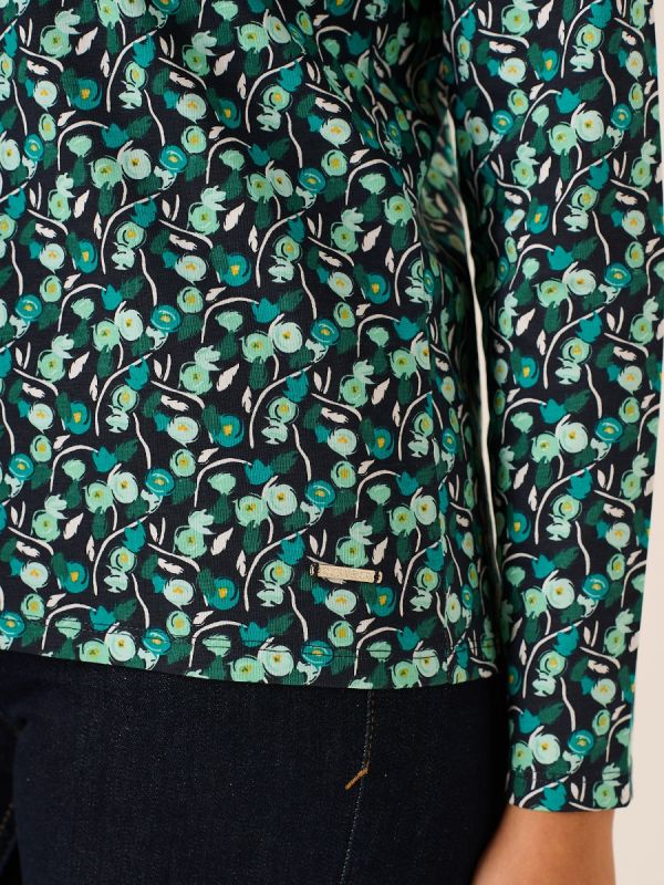 Louise Multicoloured Floral Print Long Sleeve T-Shirt