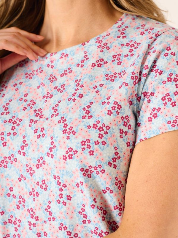 Nellie Multicoloured Short Sleeve Printed T-Shirt 
