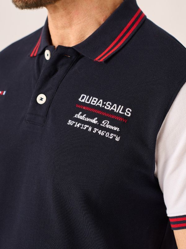 Navy and White X-Series Polo Shirt - Paydon