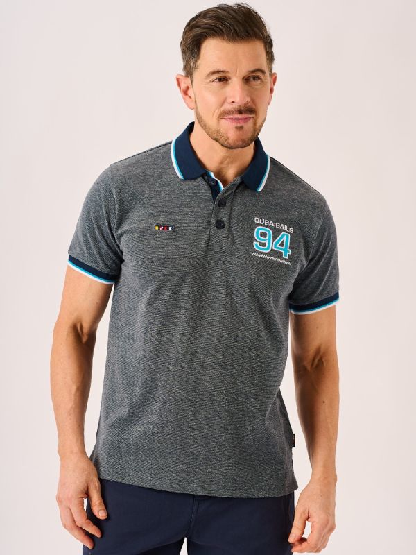 X-Series Polo Navy & White - Perrin