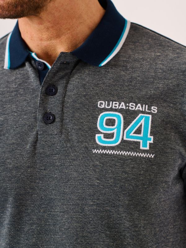 X-Series Polo Navy & White - Perrin