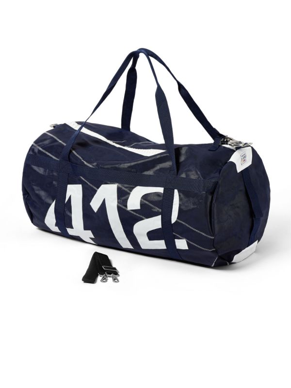 Navy Large Barrel Bag - Caspain