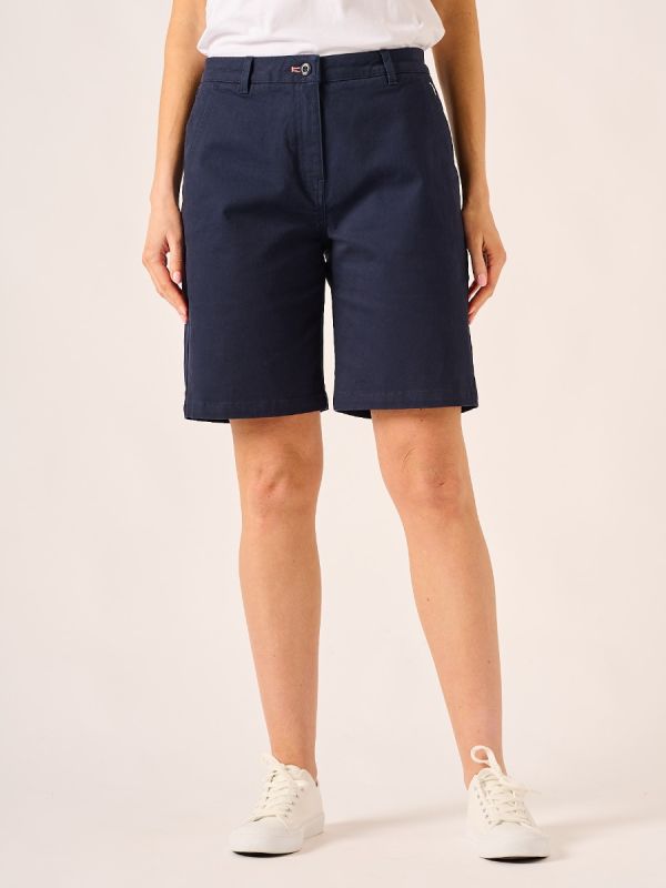 Navy Ladies Chino Shorts - Rosalyn