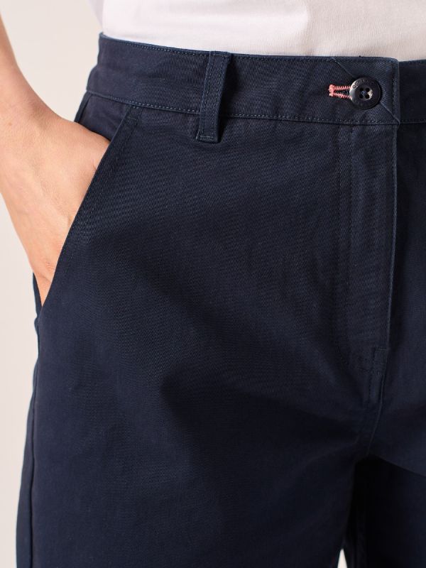 Navy Ladies Chino Shorts - Rosalyn