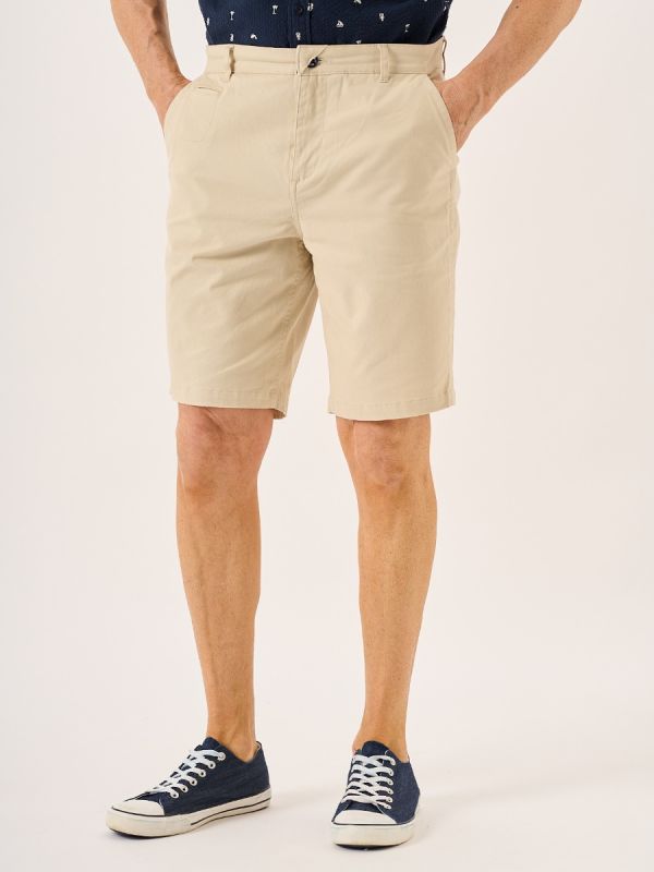 Sandre Lifestyle Chino Shorts In Stone