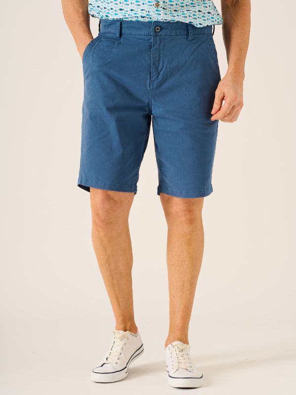 Sandre Lifestyle Chino Shorts In Mykonos Blue