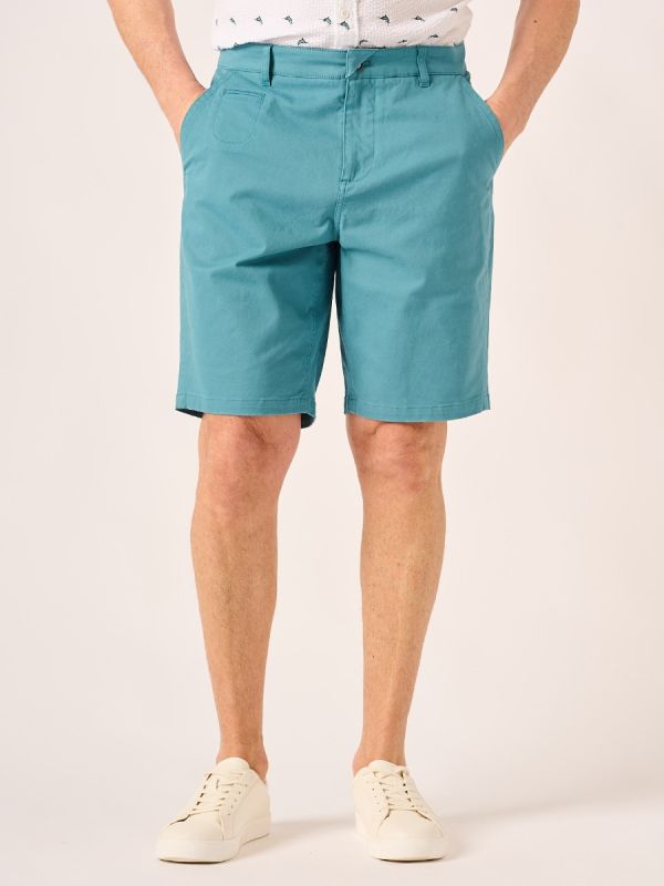 Lifestyle Chino Shorts In Bright Teal - Sandey 