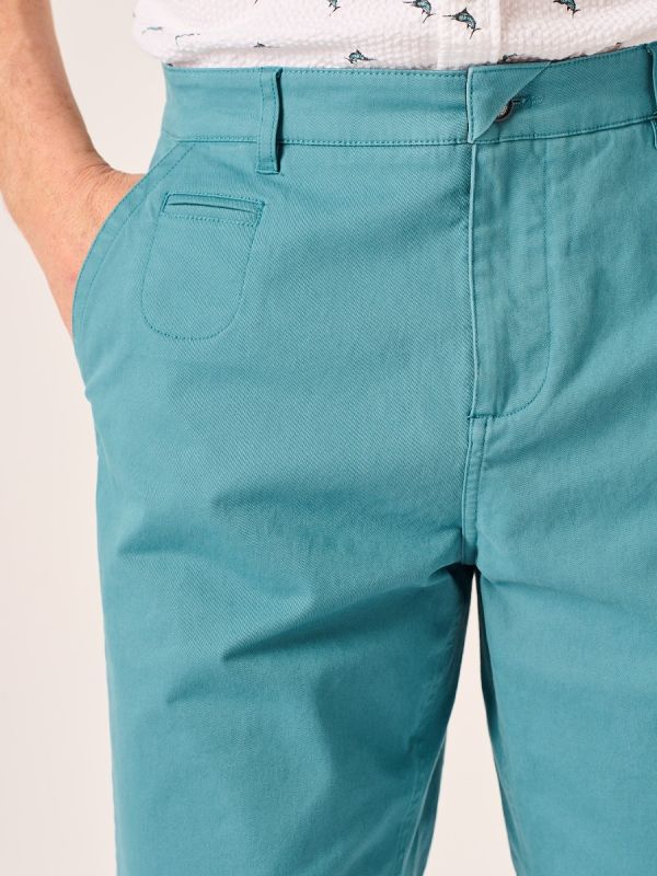 Lifestyle Chino Shorts In Bright Teal - Sandey 