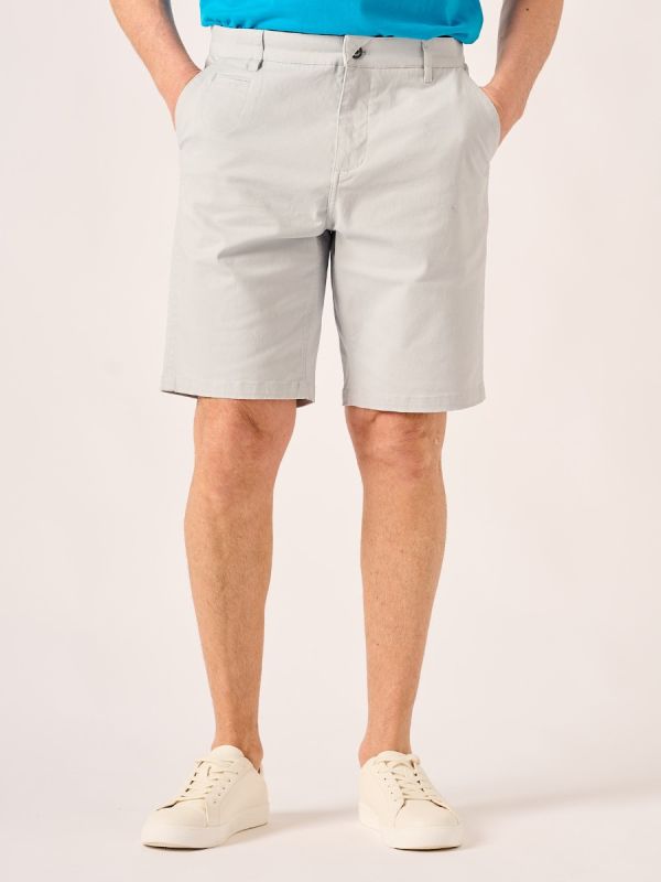 Lifestyle Chino Shorts In Light Grey - Sandey