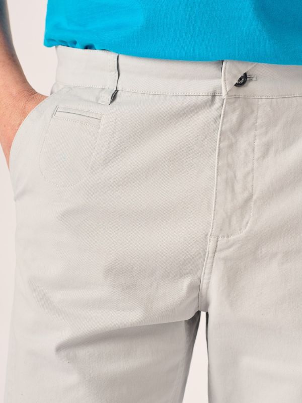 Lifestyle Chino Shorts In Light Grey - Sandey