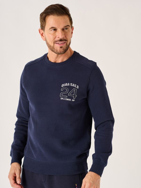 Dark Navy X-Series Crew Neck Sweatshirt - Spence 