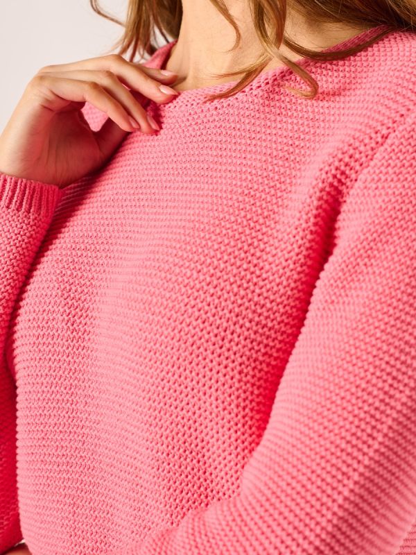 Pink Tape Yarn Knit Jumper – Suki