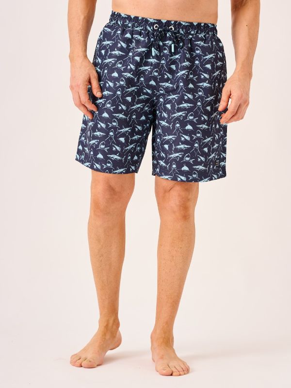 Shark Print Swim Shorts - Swamy