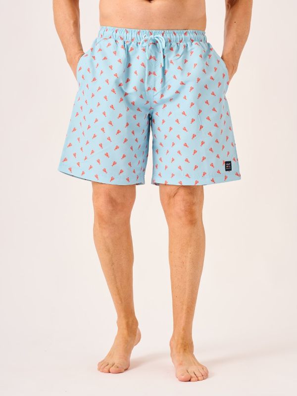 Lobster Print Swim Shorts - Swifto 