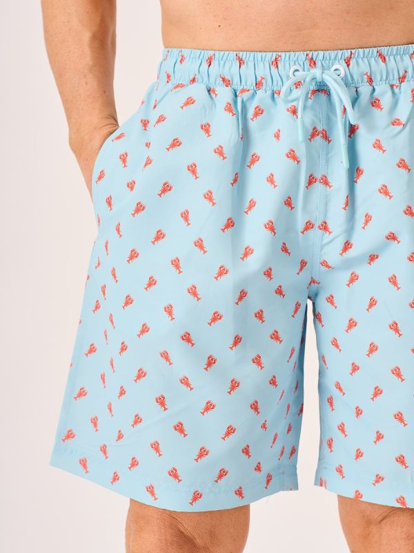 Lobster Print Swim Shorts - Swifto 