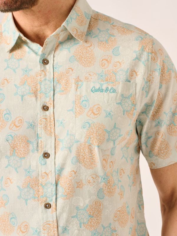 Turtle Print Shirt - Tenbi 