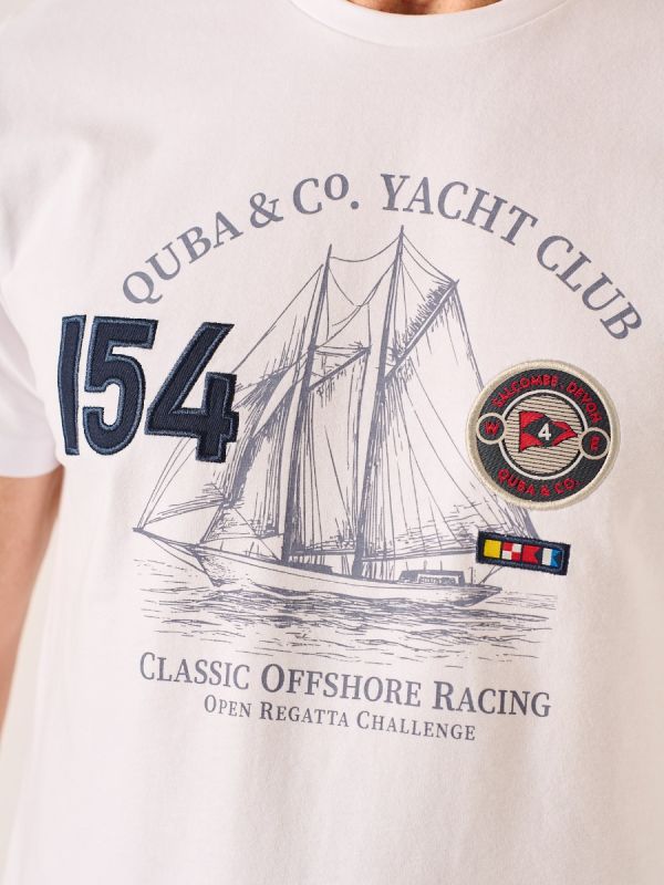 White Yacht Club T-Shirt - Tolson
