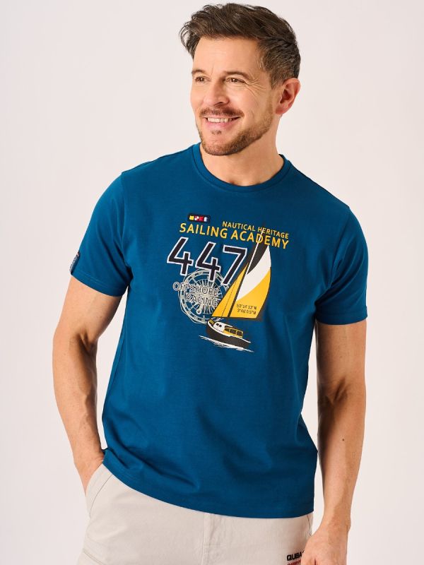 Dark Teal Sailing Academy T-Shirt - Trento
